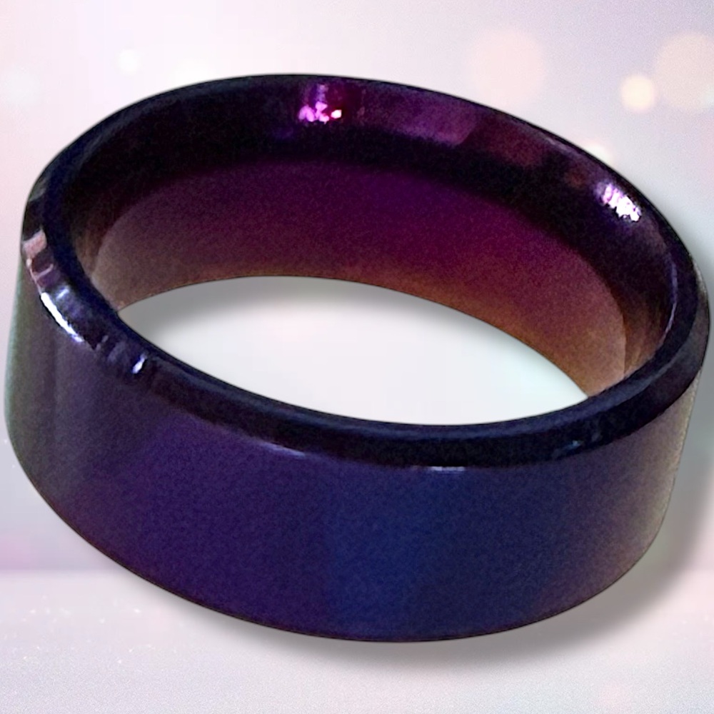 Purple Band Ring - Stainless Steel Ring NWT